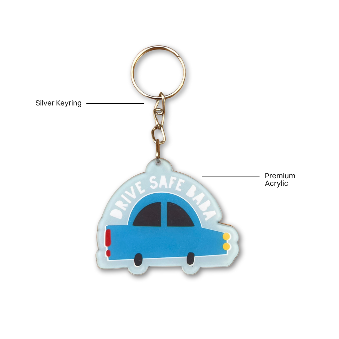 Drive Safe Baba Keychain