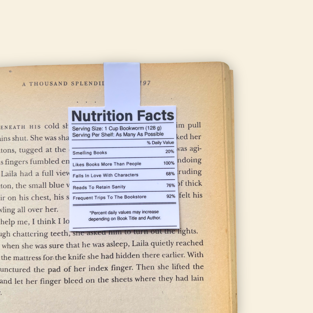 Nutrition Fact Bookmark