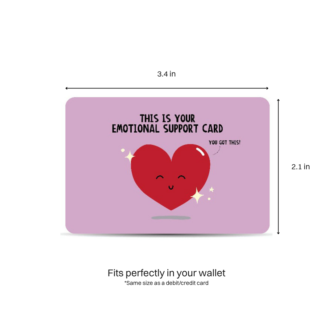 Emotional Support Wallet Card