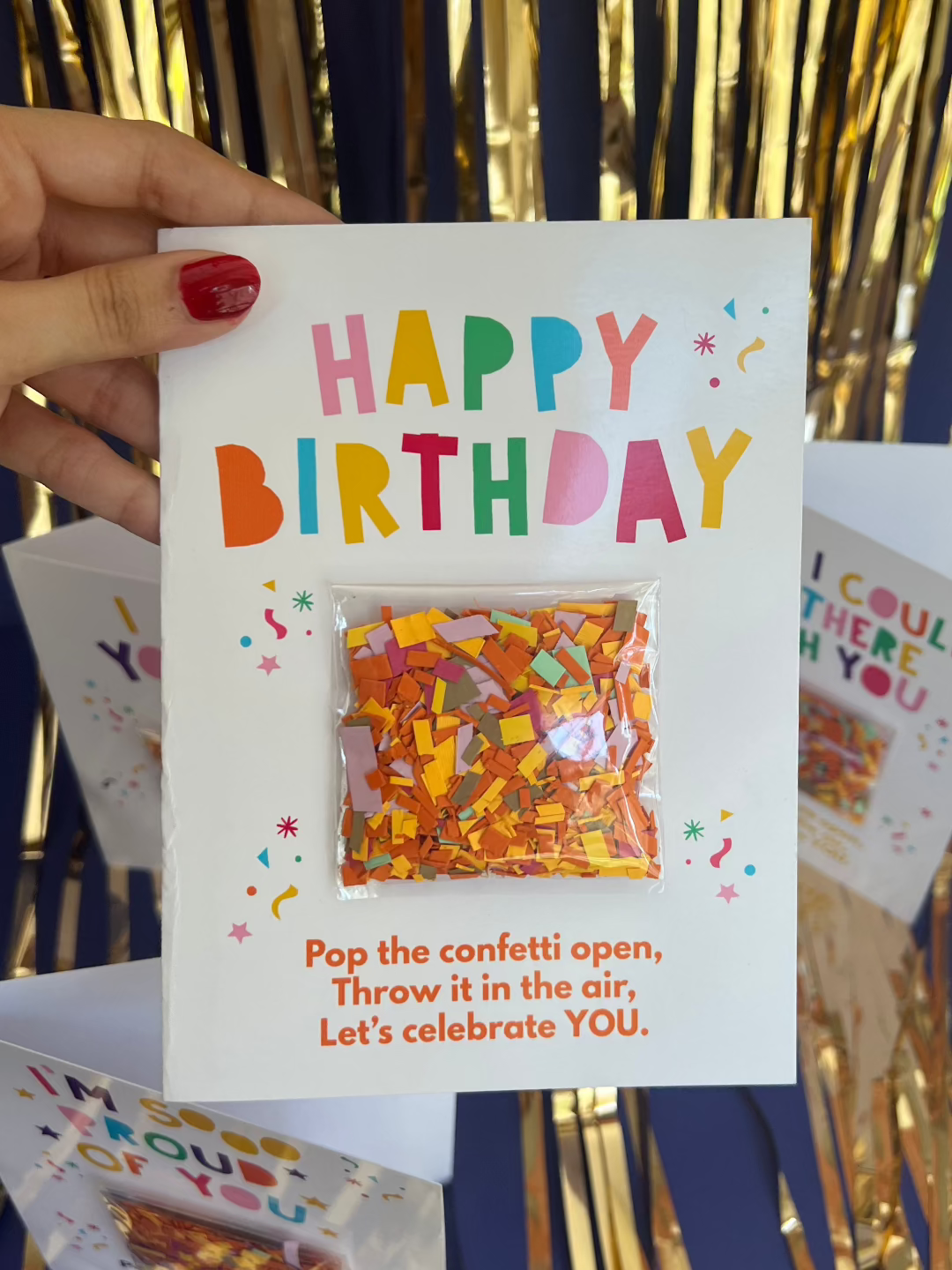 Happy Birthday Confetti Card I Birthday Card