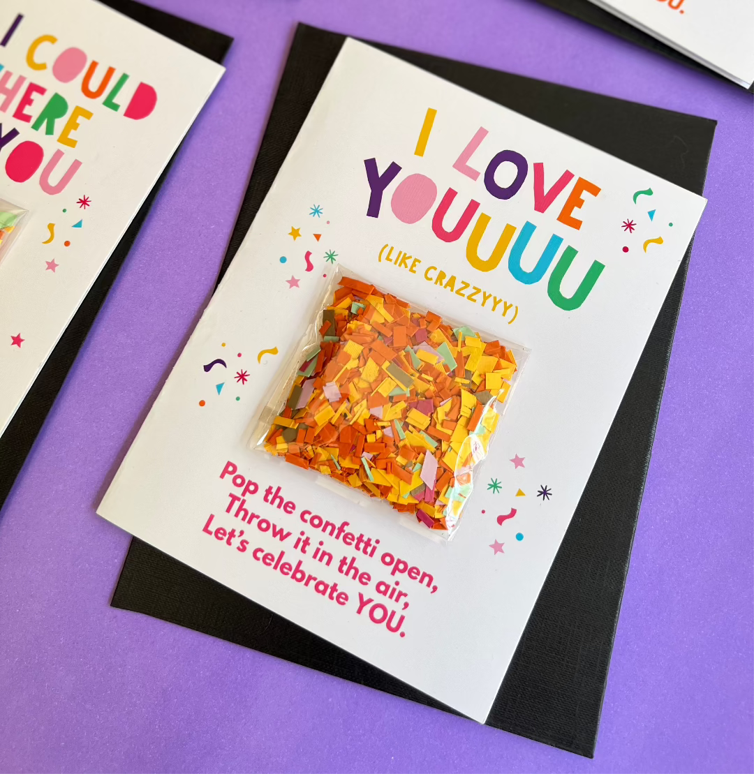 I Love You Confetti Card