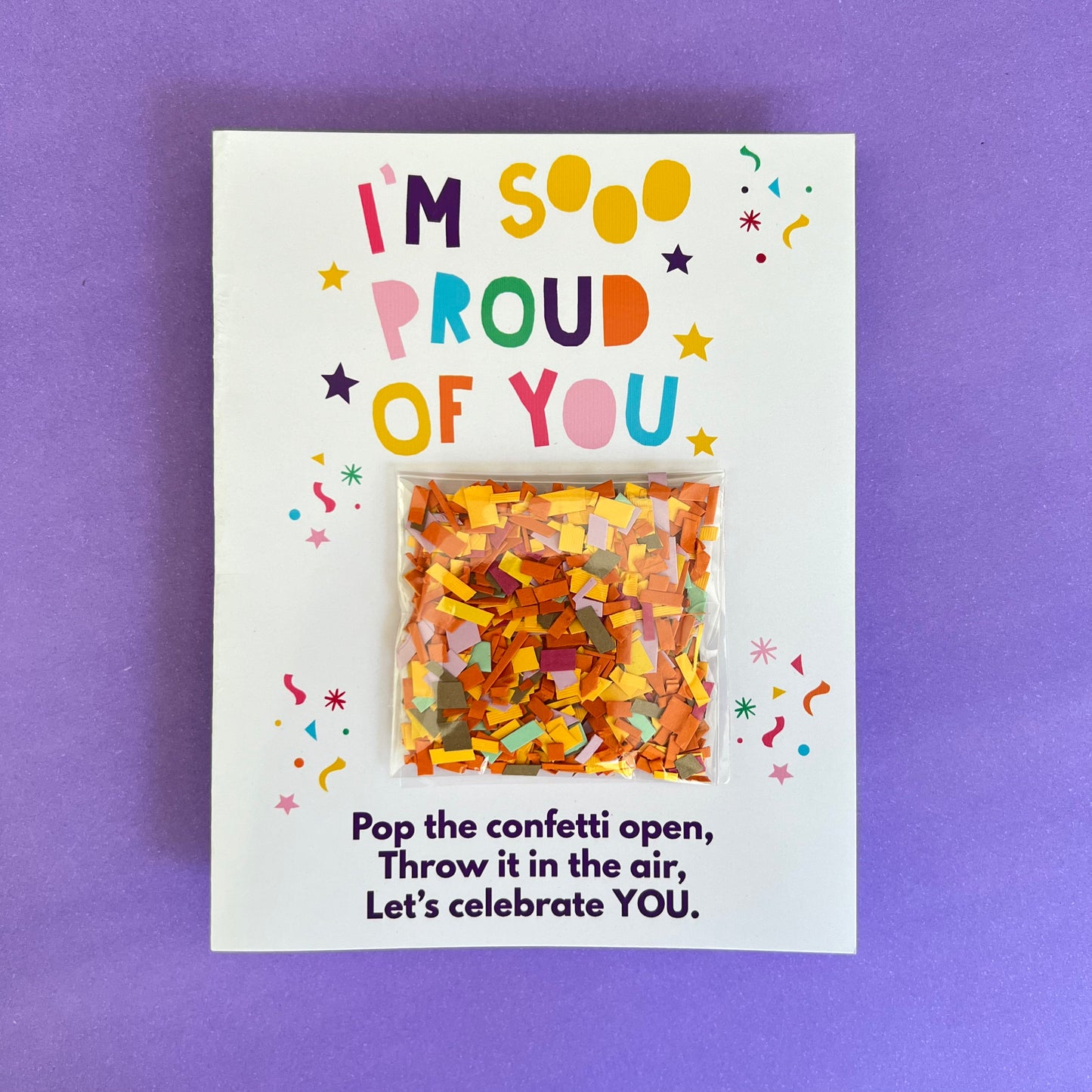 I'm SO Proud of You Confetti Card