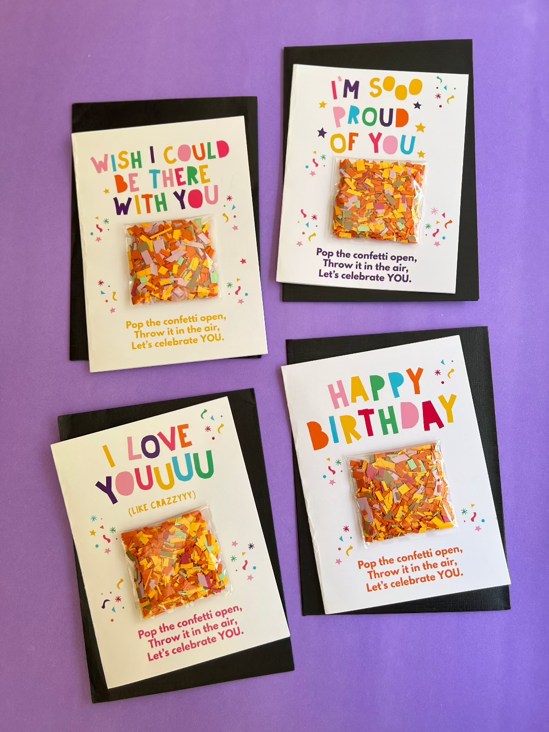 Confetti Card Discount Bundle of 4