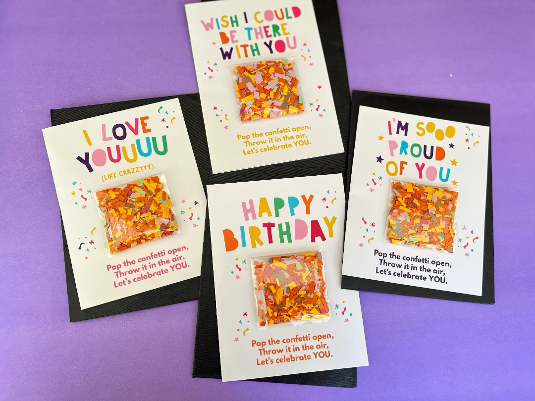 Confetti Card Discount Bundle of 4