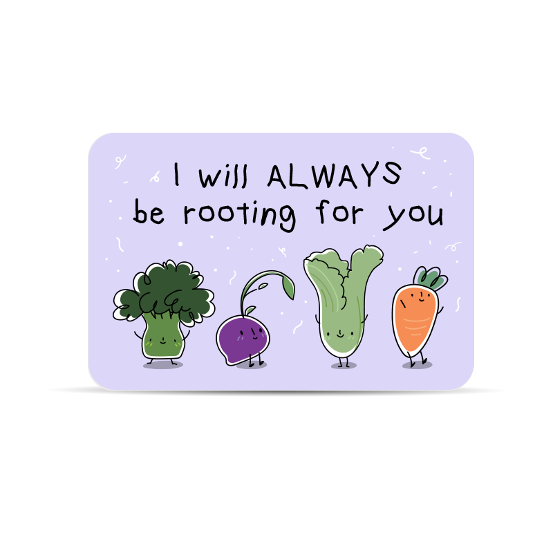 Rooting For You Wallet Card