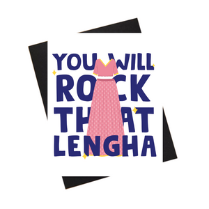 Rock that Lengha Card