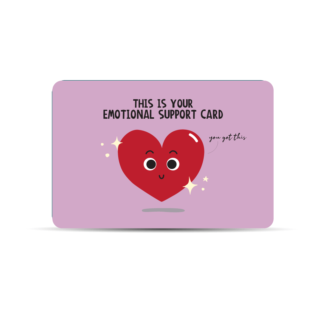 Emotional Support Wallet Card