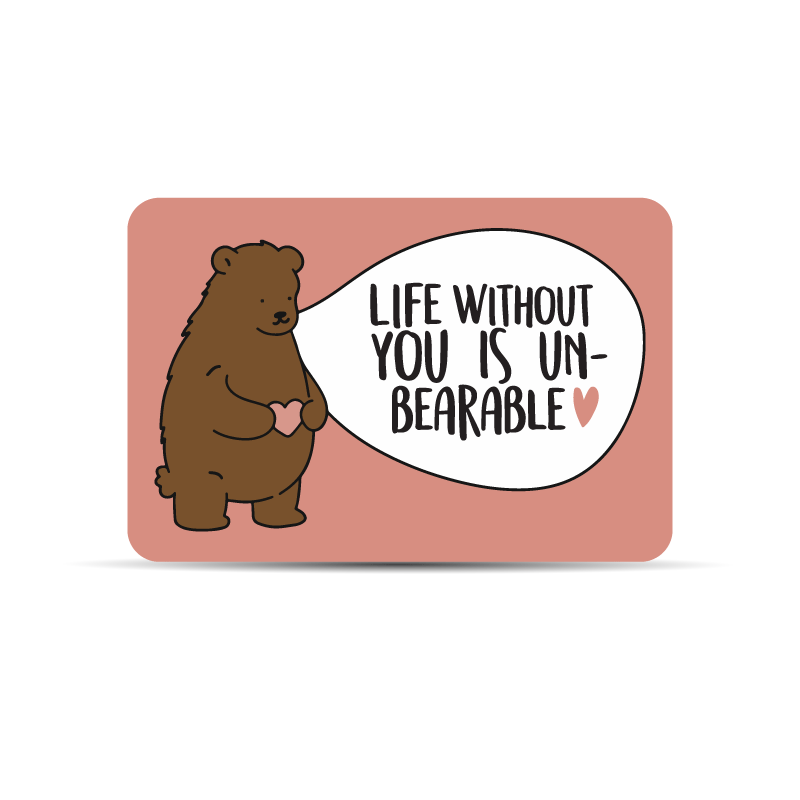 Bear Wallet Card
