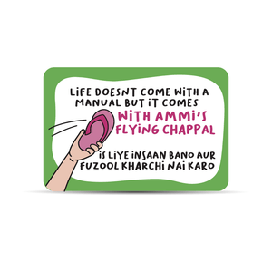 Flying Chappal Wallet Card