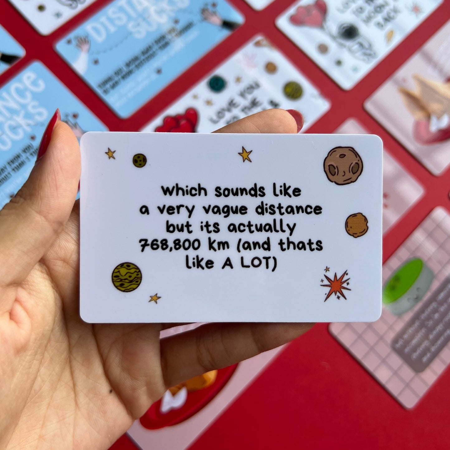 Moon and Back Wallet Card