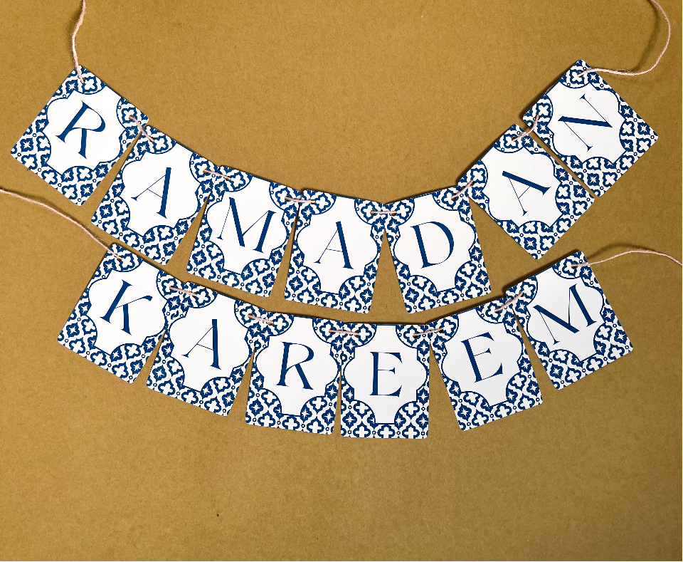 Ramadan Kareem Turkish Banner I Wall Decoration