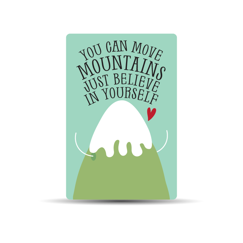 You Can Move Mountains Wallet Card