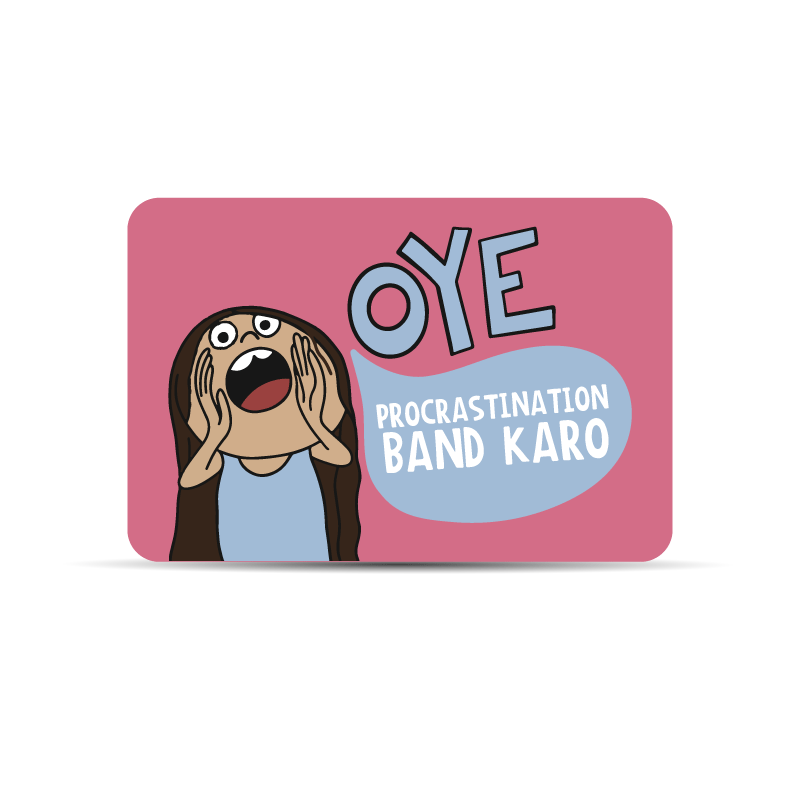 Procrastination Wallet Card