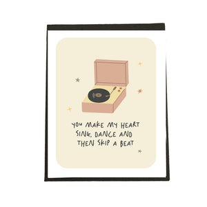Record Player Card
