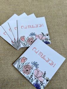 Eid Mubarak mini cards (pack of 5)
