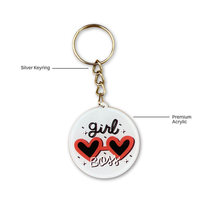 Girl Boss Keychain