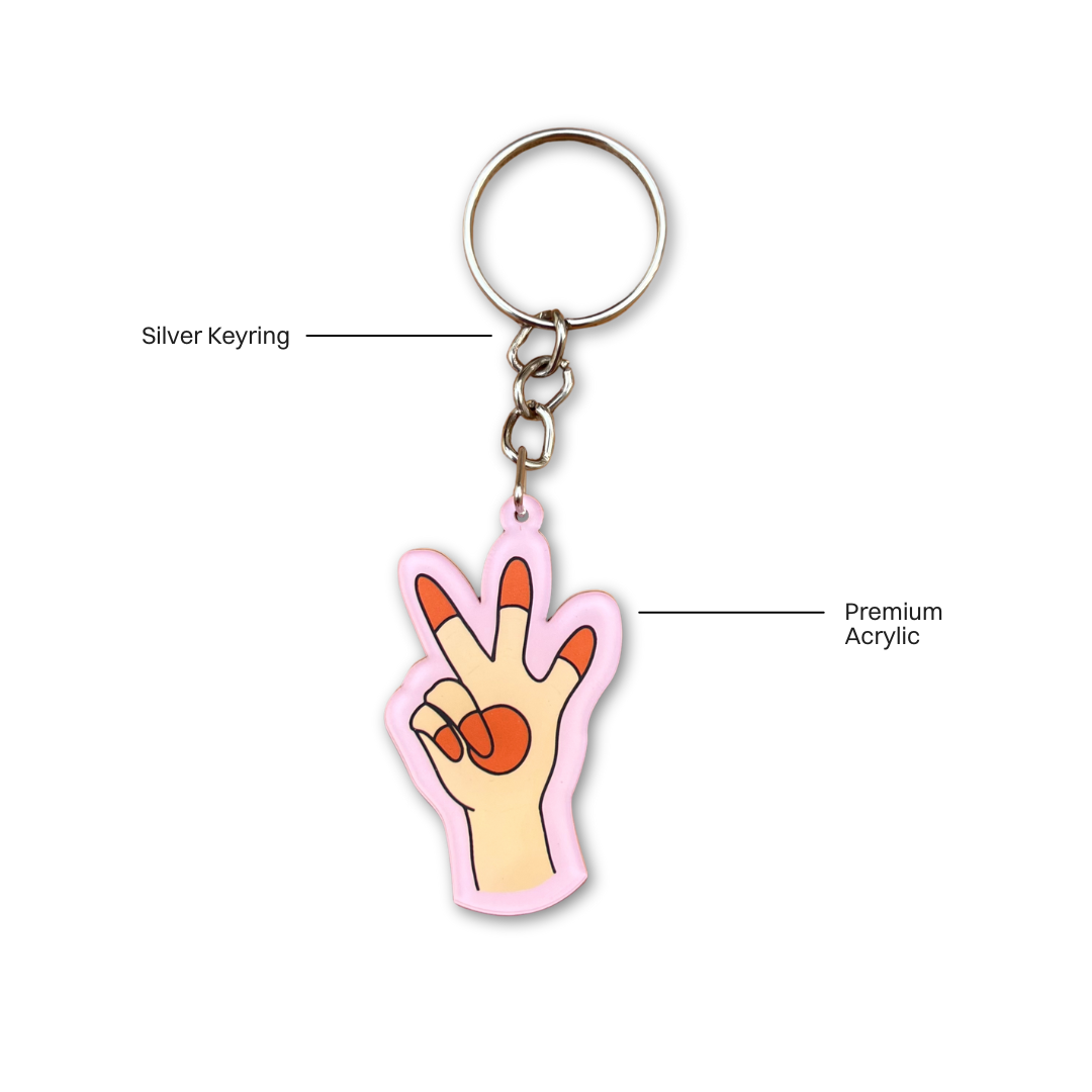 Hand Symbol Keychain