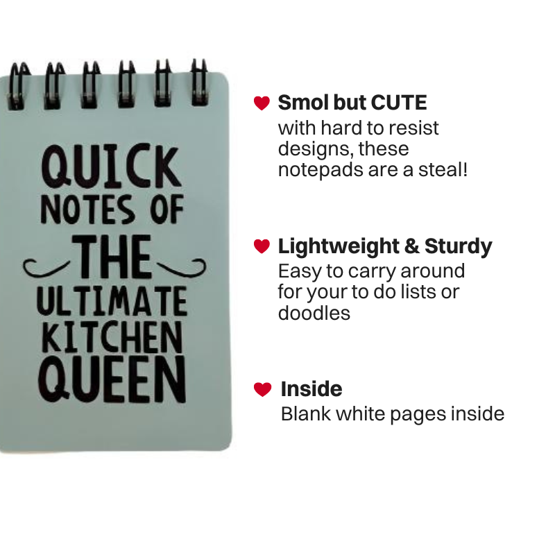 Ultimate Kitchen Queen Notepad