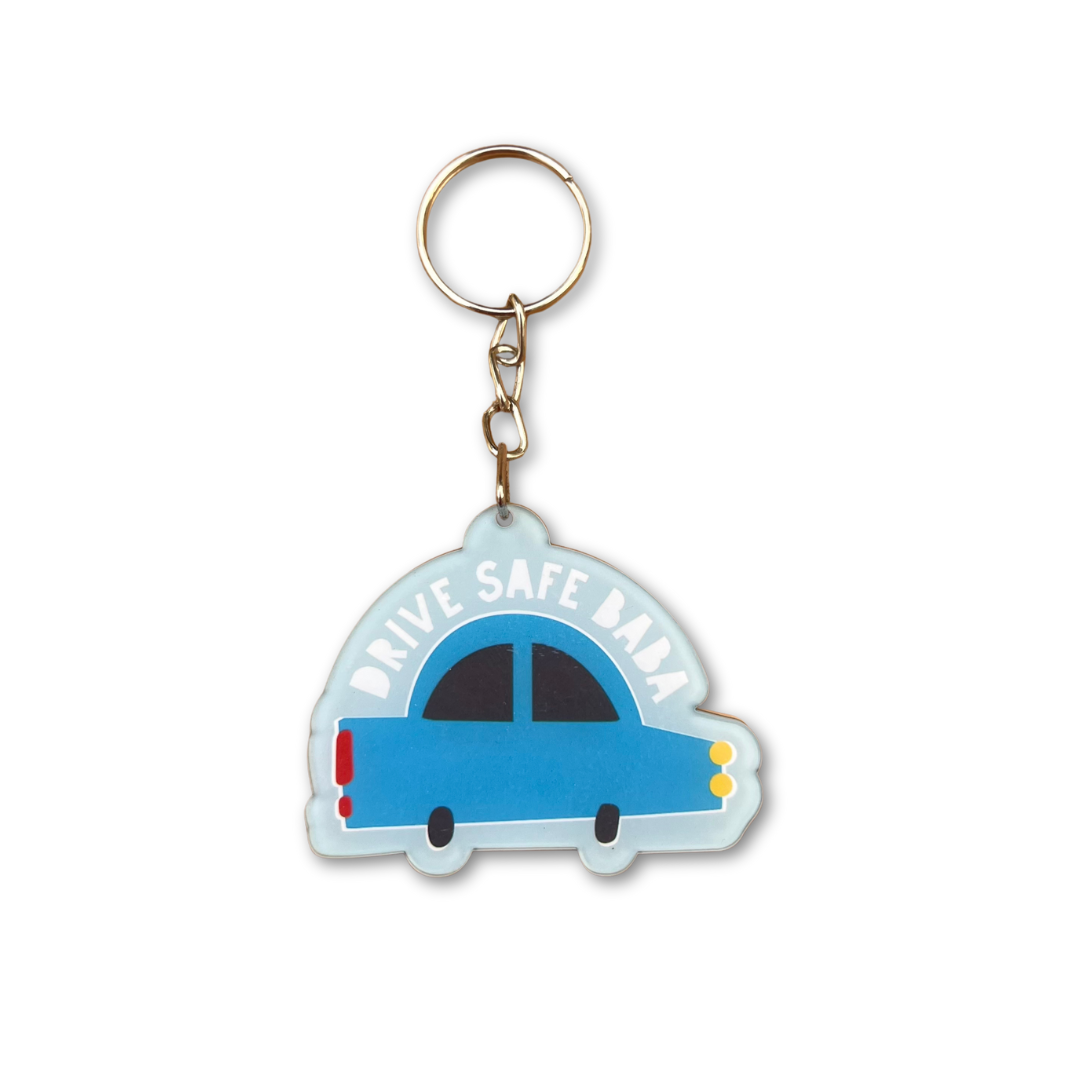 Drive Safe Baba Keychain