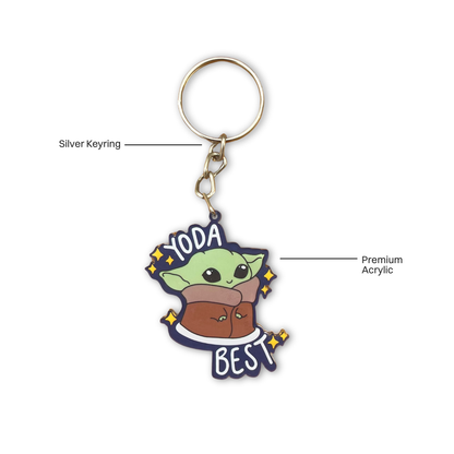 Yoda Best Keychain