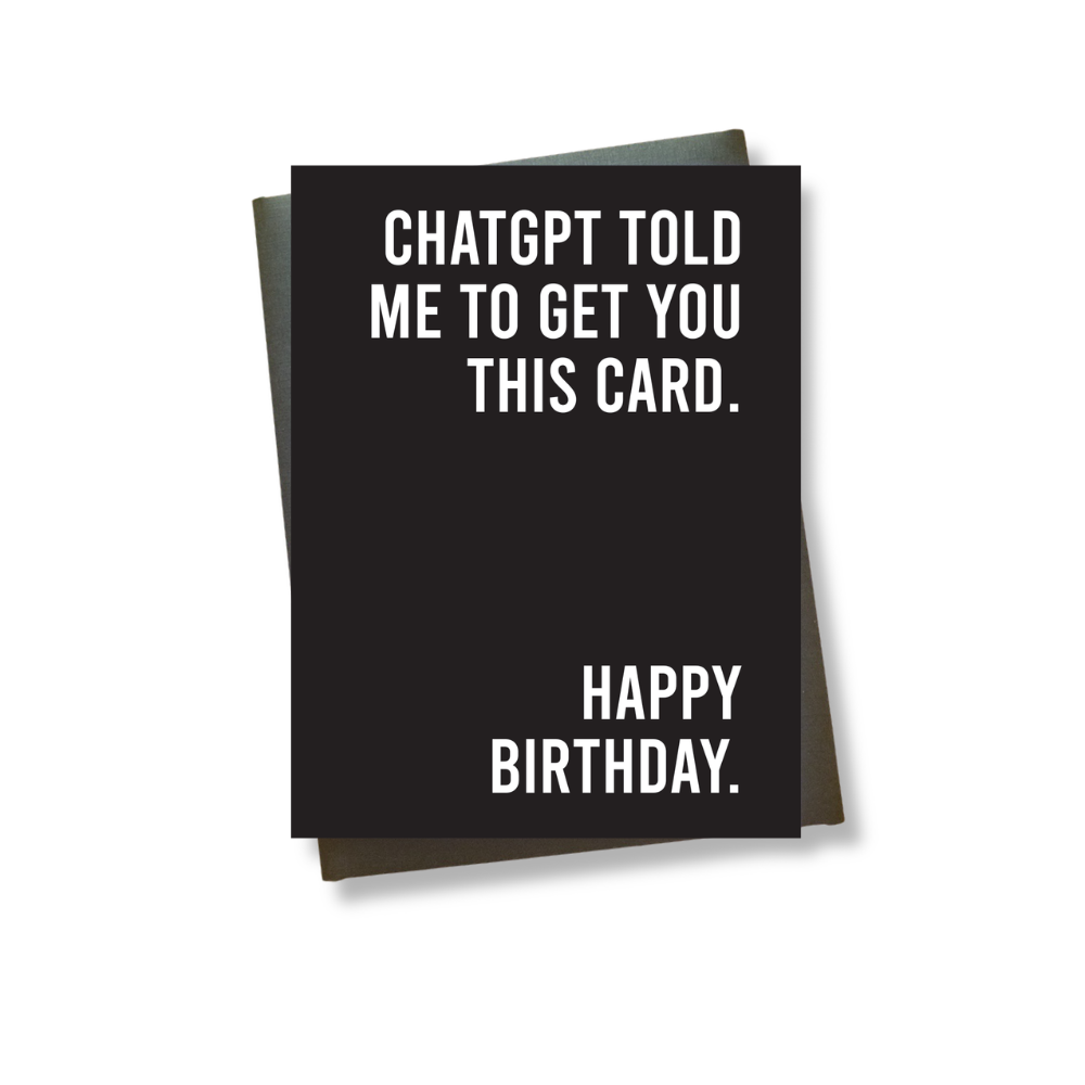 Chatgpt Birthday Greeting Card