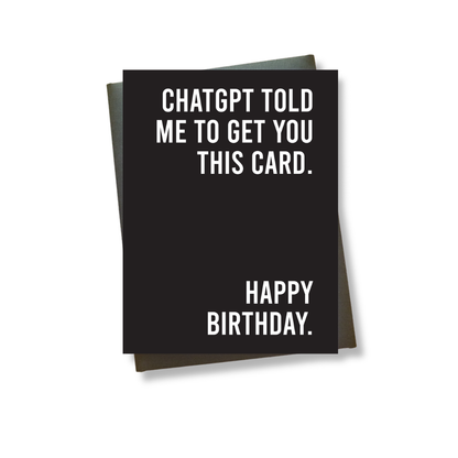 Chatgpt Birthday Greeting Card