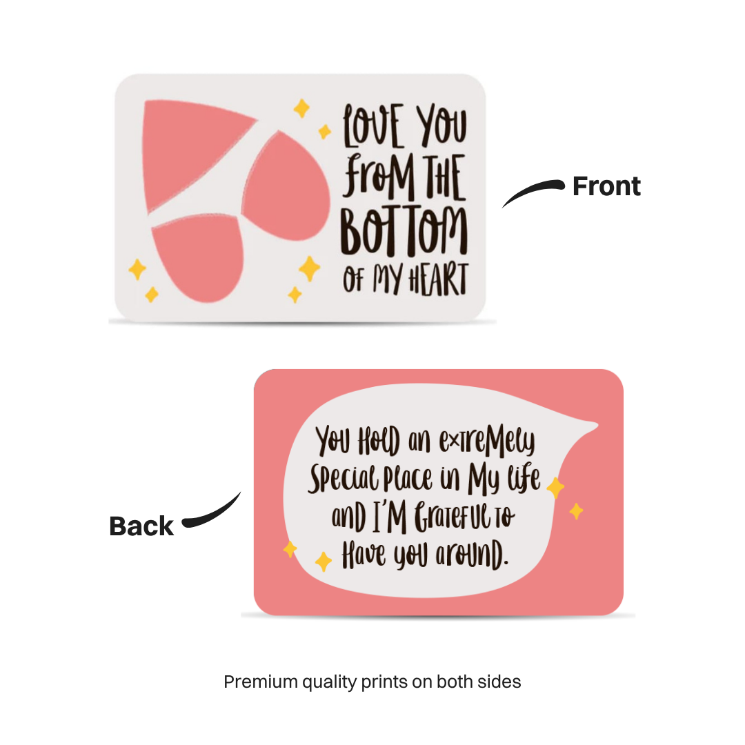 Bottom of my Heart Wallet Card