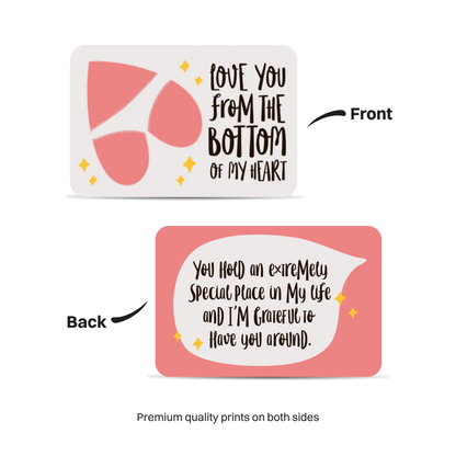 Bottom of my Heart Wallet Card