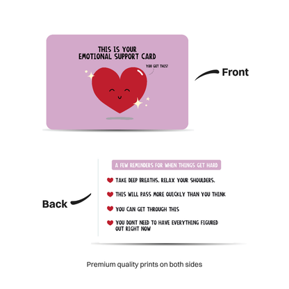 Emotional Support Wallet Card