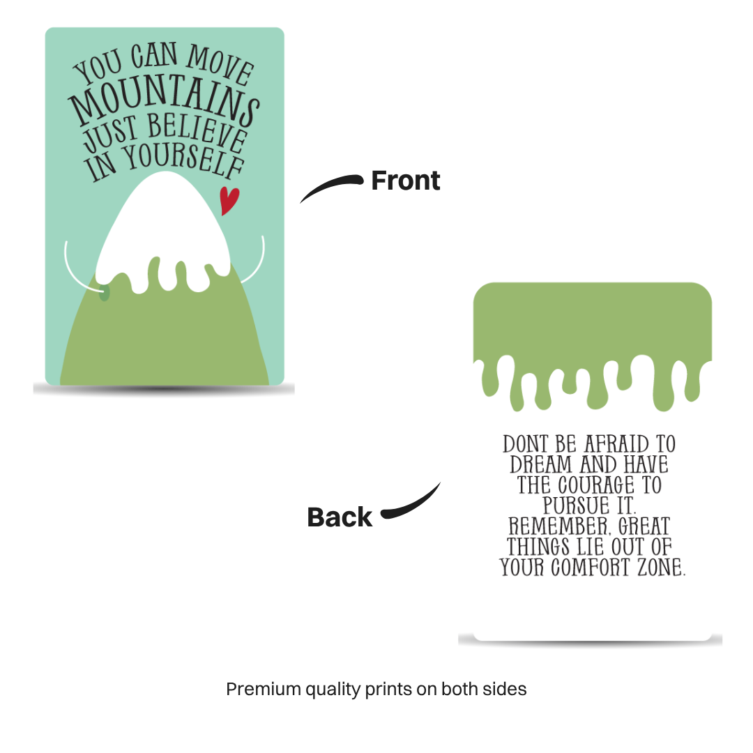 You Can Move Mountains Wallet Card