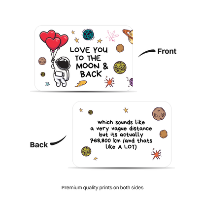 Moon and Back Wallet Card