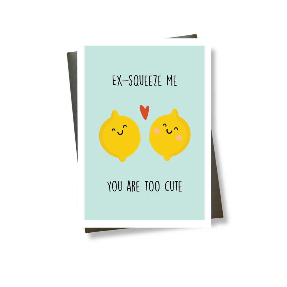 Ex-squeeze Me Lemon Greeting Card
