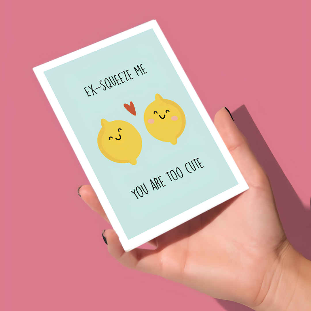 Ex-squeeze Me Lemon Greeting Card