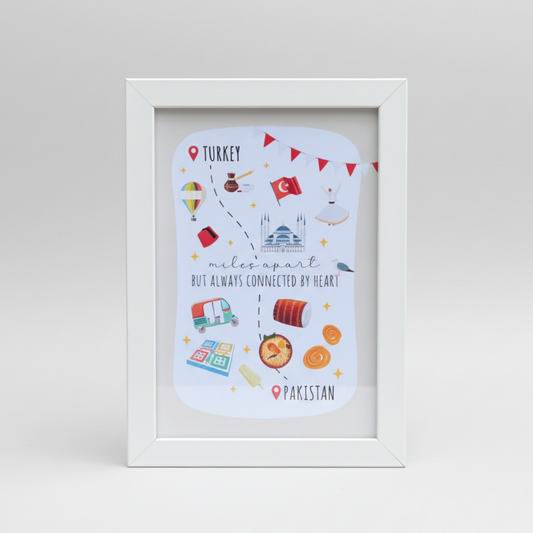 Turkey to Pak Distance Frame I Long Distance Gift