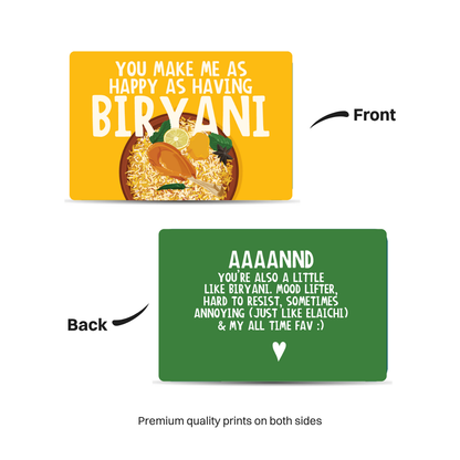 Biryani Wallet Card