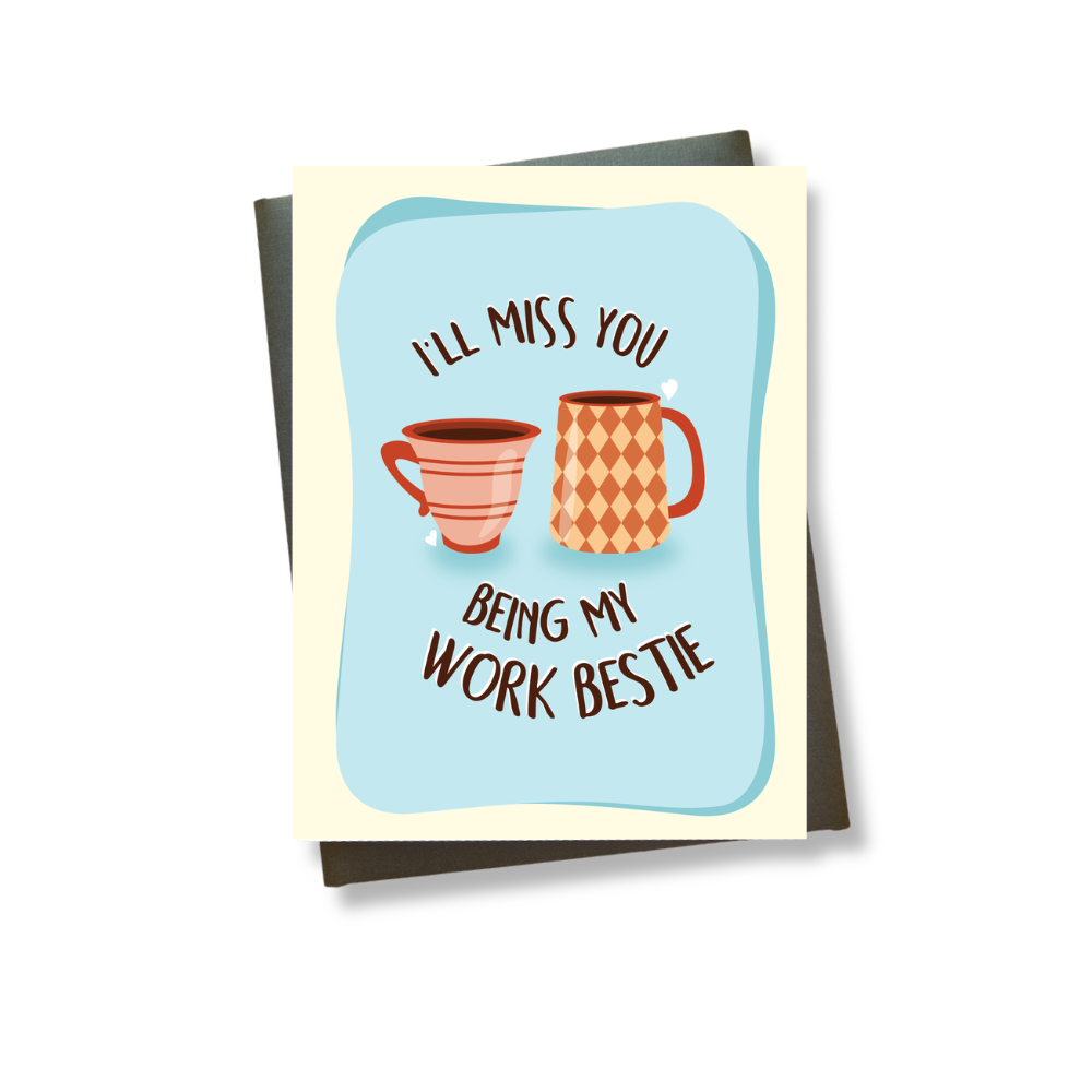 Work Bestie Greeting Card