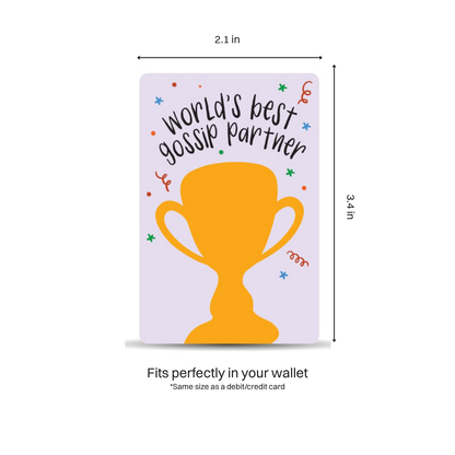 Gossip Partner Wallet Card