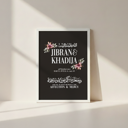 Timeless Personalized Wedding Frame