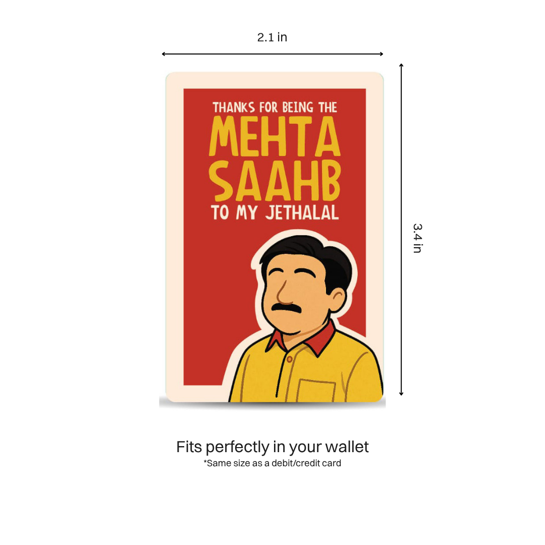 Jethalal Wallet Card
