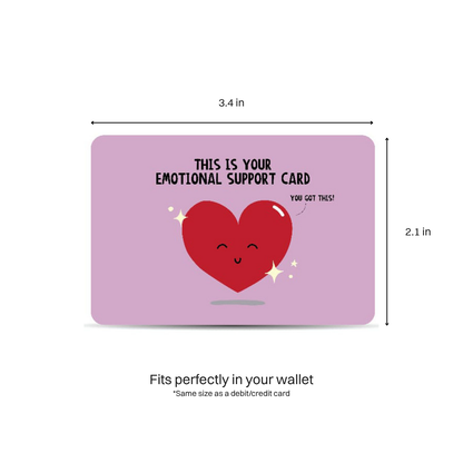 Emotional Support Wallet Card