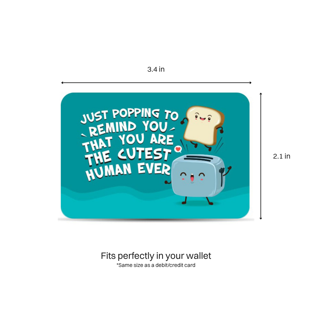 Cutest Human Ever Wallet Card