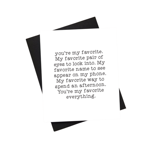 Favorite Person Card