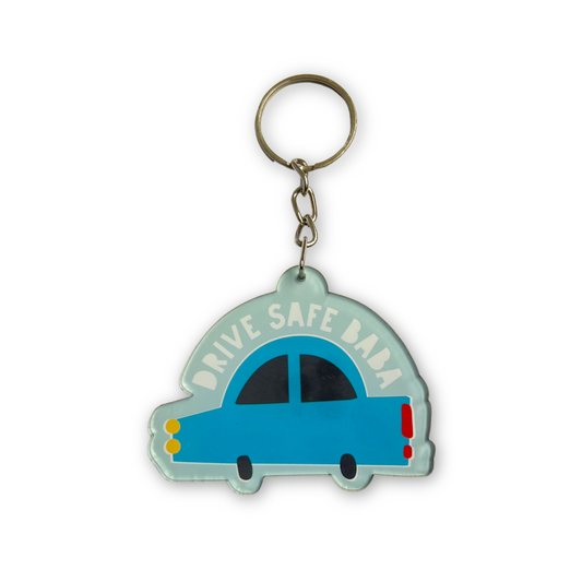 Drive Safe Baba Keychain
