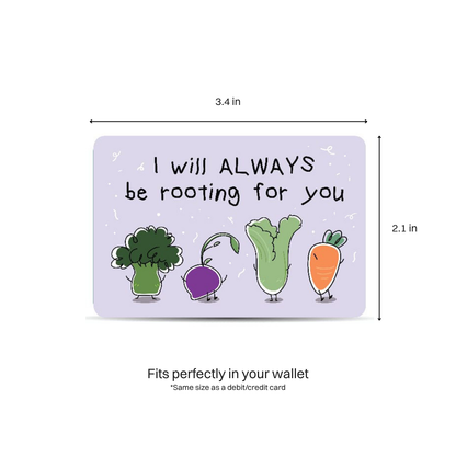 Rooting For You Wallet Card