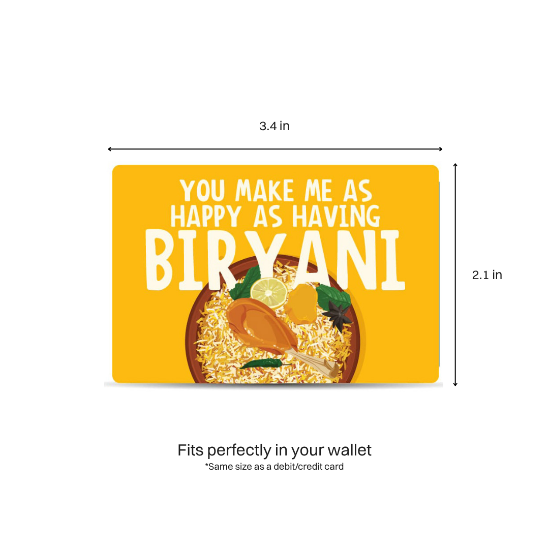 Biryani Wallet Card