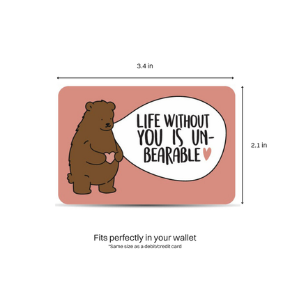 Bear Wallet Card