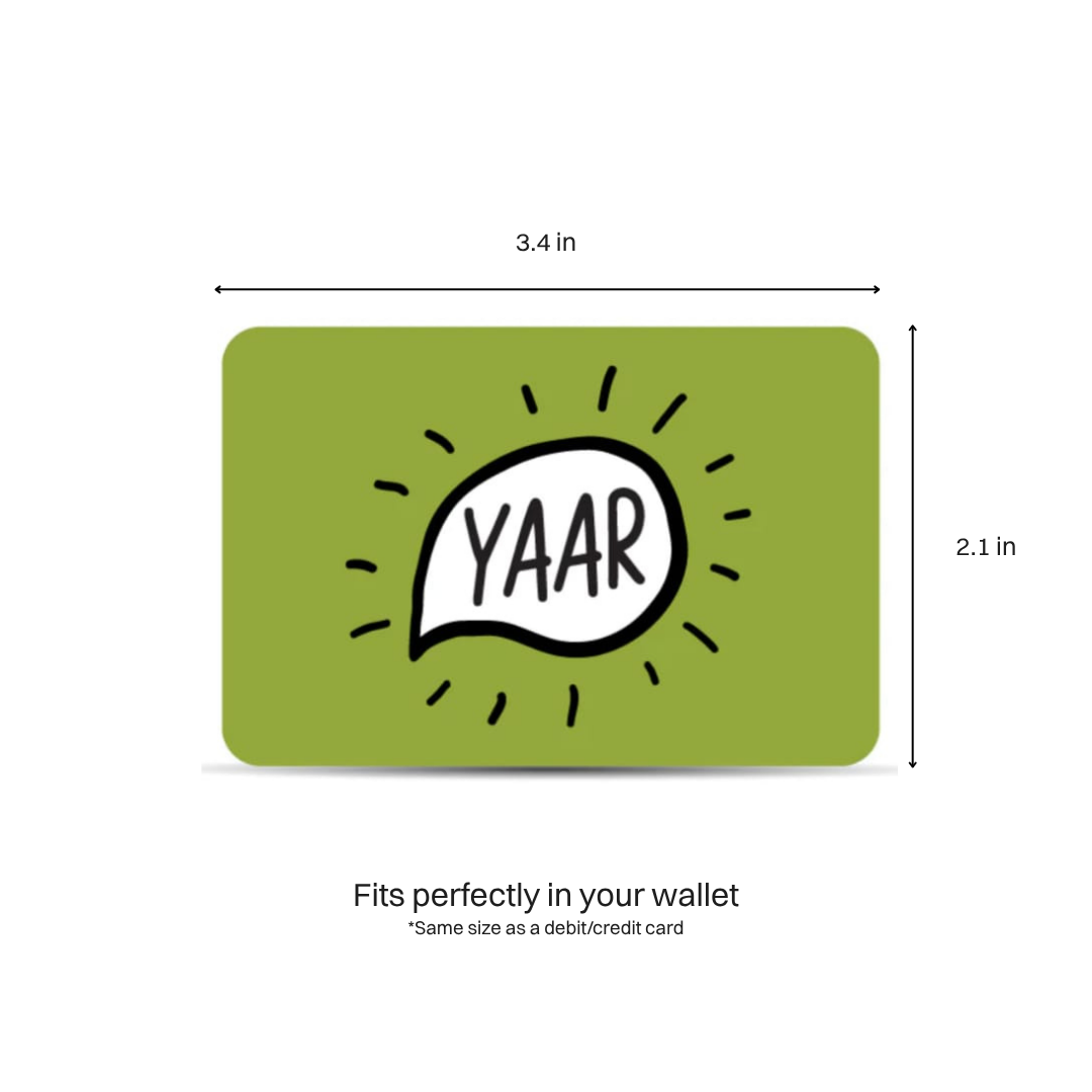 Yaar Wallet Card