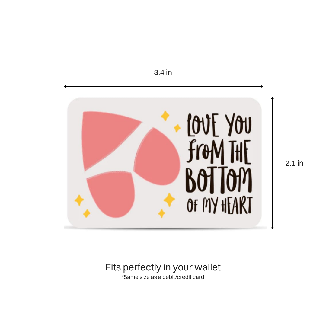 Bottom of my Heart Wallet Card