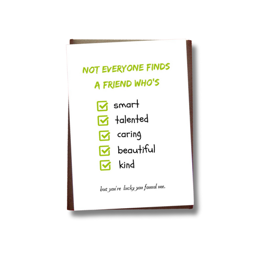Tick Box Card