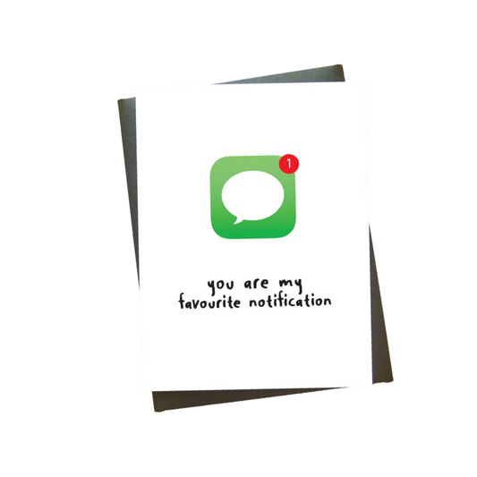 Favourite Notification Card